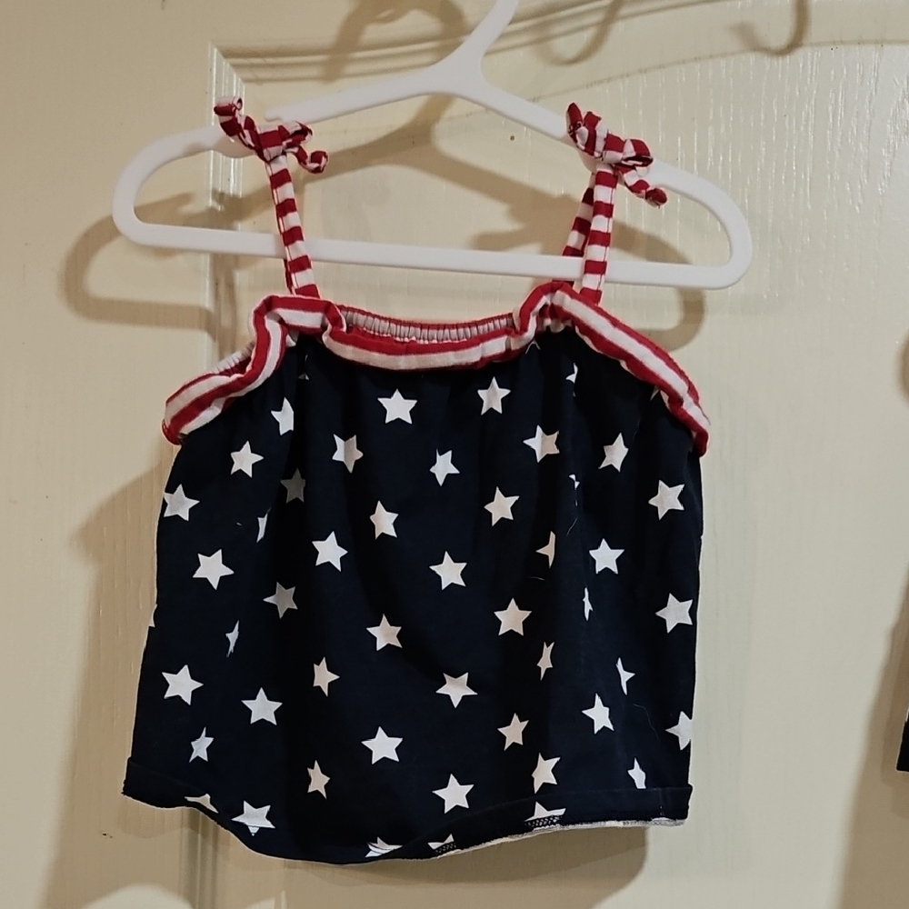 The Children's Place Navy Star Camisole with Red Straps